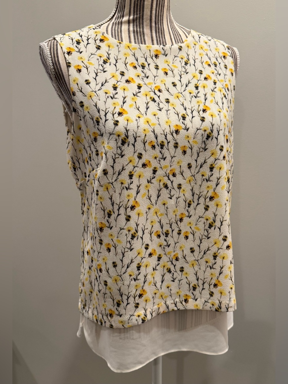 Rose + Olive Sleeveless Floral Top